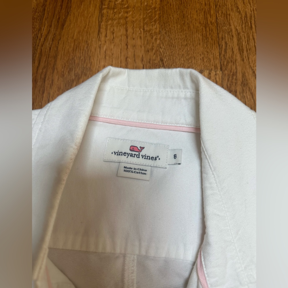Vineyard Vines White Collared Button-Up Shirt - image 2